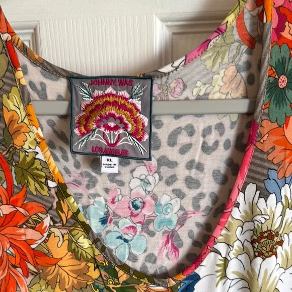 Floral Multicolor Johnny Was Sleeveless Dress - Picture 3 of 7